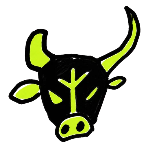 Rough asymmetric NIULAI bull-head mark
